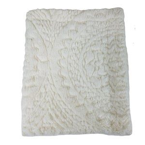 Madison Park Pillow Sham Tufted Off White Standard Medallion Cottage Style